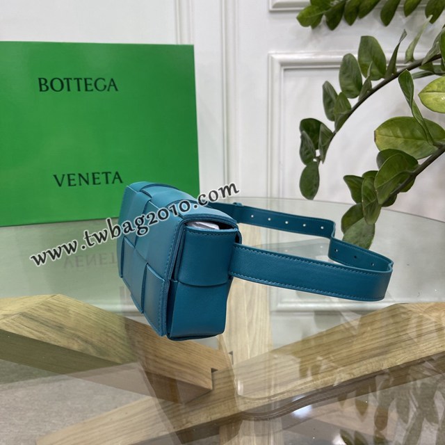 Bottega veneta高端女包 KF0015野鴨綠色 寶緹嘉CAEESTTE腰包 BV經典款手工編織手包腰包胸包斜挎包  gxz1213